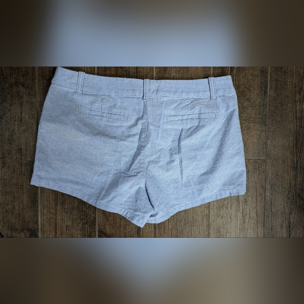 J. Crew Lightweight Chino Blue Cotton Shorts Size 12 - Picture 5 of 5